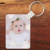 Double Sided Photo Aluminum キーホルダー (裏面)