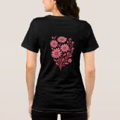 Double-Sided Pink Floral Bouquet T-Shirt トライブレンドＴシャツ (裏面)