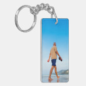 Double-Sided Rectangle Memorial Keychain キーホルダー (正面左)