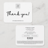 Double-Sided Small Business Packaging Insert  ノートカード (正面/裏面)