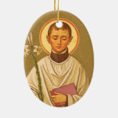 Double-Sided St. Aloysius Gonzaga (PM 01) セラミックオーナメント (裏面)