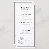 Double sided  Timeless Bloom   メニュー (正面/裏面)