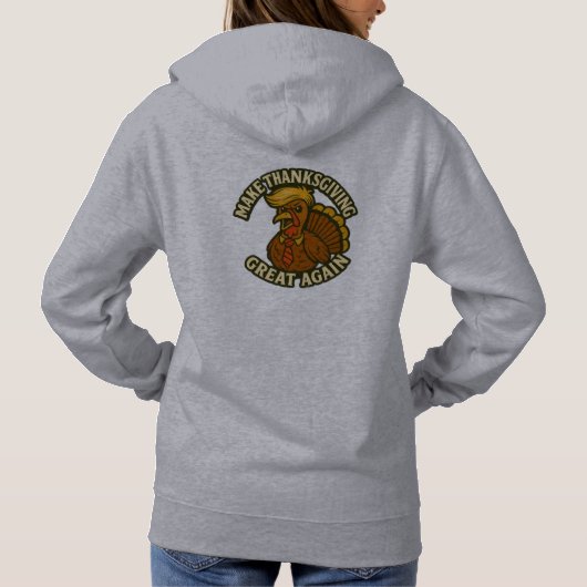 Double-Sided Trumpkin Pumpkin – Make America Again パーカ (裏面)