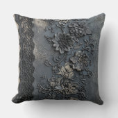 Double Sided Victorian Blue Lace クッション (正面)