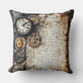 Double Sided Victorian Steam Punk クッション (正面)