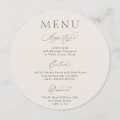     Double-Sided Wedding Menu Card メニュー (正面)
