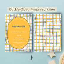 Double-Sided White Yellow Bright Plaid Hand-Drawn