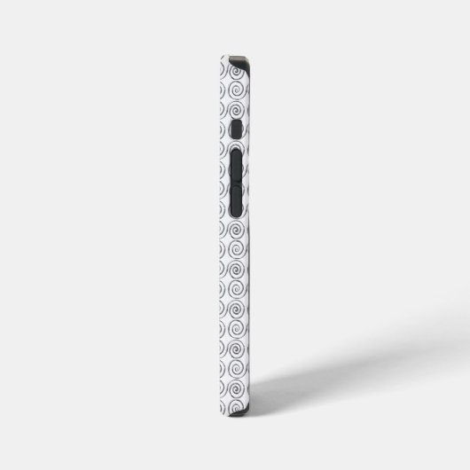 Double Spiral Celtic Pattern iPhoneケース (左側面)