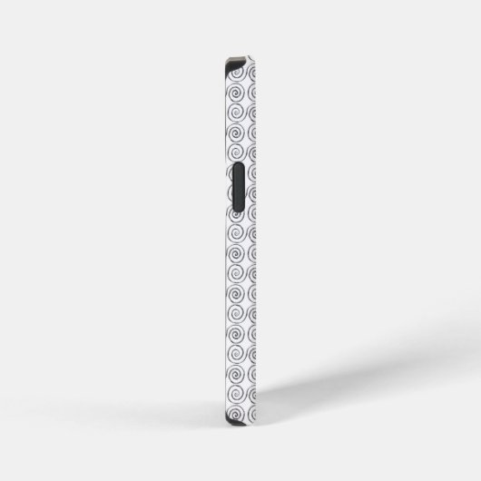 Double Spiral Celtic Pattern iPhoneケース (右側面)