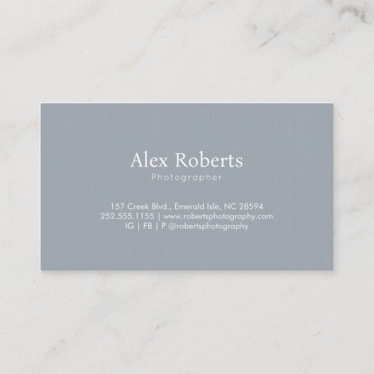 Double Striped | Coastal 名刺 (裏面)