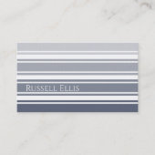 Double Striped | Slate Blue Ombre 名刺 (正面)