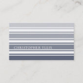 Double Striped | Slate Blue Ombre 名刺 (正面)