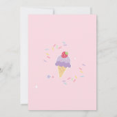 Double the Scoops Ice Cream Birthday Invitation 招待状 (裏面)