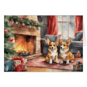 Double Trouble Corgi Dog Christmas (正面横)
