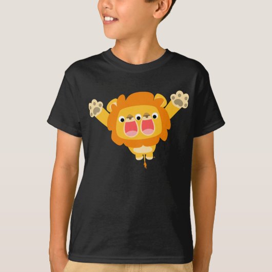 Double Trouble cute cartoon lion children t-shirt Tシャツ (正面)