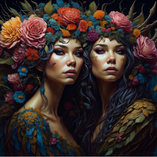 Double trouble flower women tissue paper 薄葉紙