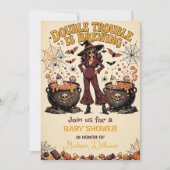 Double Trouble is Brewing ハロウィン双子 招待状 (正面)