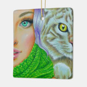 "Double Trouble" ornament セラミックオーナメント (左)