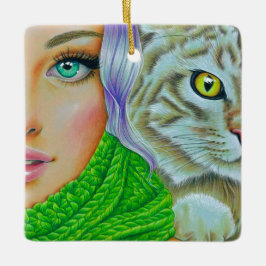 "Double Trouble" ornament セラミックオーナメント