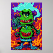 Double Up on Monstrosity - Ken Gage Art ポスター (正面)