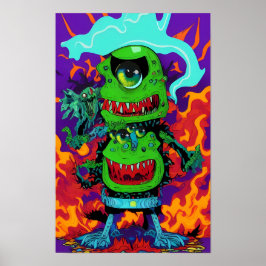 Double Up on Monstrosity - Ken Gage Art ポスター