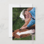 Double Young/Old Photo 70th Birthday 招待状 (裏面)