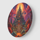 Double Your Dragon Fantasy Final ラージ壁時計 (傾斜)