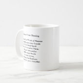 DoubleFeatherのチェロキー祈りの言葉の天恵 コーヒーマグカップ (正面左)