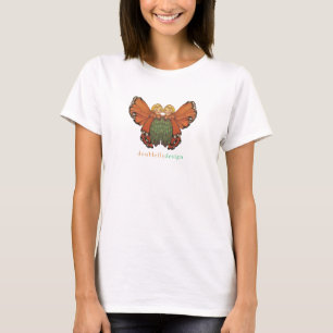 DoubleFlyのロゴのベビードールのTシャツ Tシャツ