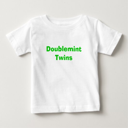 Doublemintの双生児 ベビーTシャツ (正面)