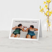 Doublemintの退職したな双生児 カード (黄色い花)