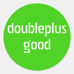 doubleplusgoodのステッカー ラウンドシール