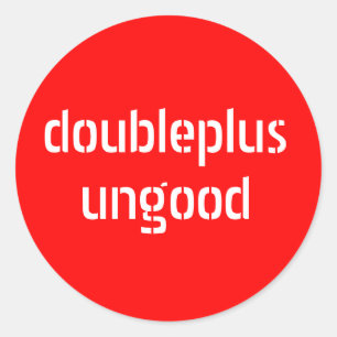 doubleplusungoodのステッカー ラウンドシール