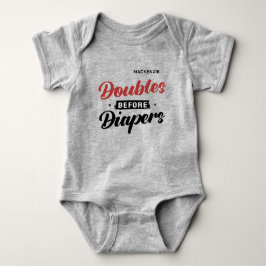 Doubles Before Diapers ベビーボディスーツ