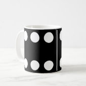 Doubles Six Black Domino Mug コーヒーマグカップ (正面左)