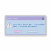 Doubt.exe ポップアップステッカー シール (正面)