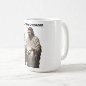 Doubting Thomas Resurrection T Shirt, Easter Gift コーヒーマグカップ (正面右)