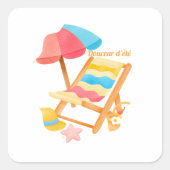 Douceur d'été スクエアシール (正面)