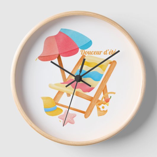 Douceur d'été 壁時計 (正面)