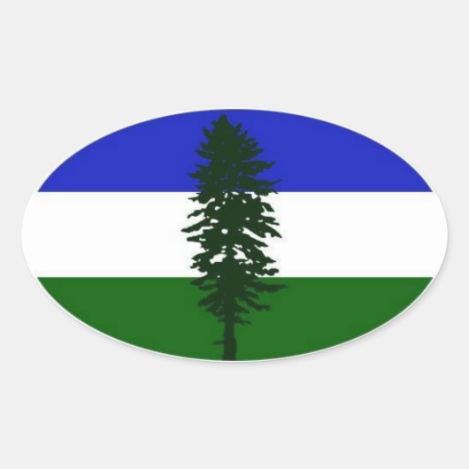 Dougオートカントリーのステッカー 楕円形シール (正面)