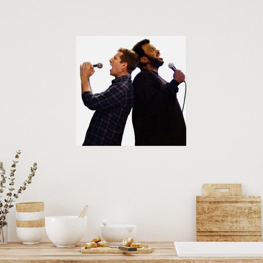 Doug Judy and Jake Peralta Brooklyn 99 Karaoke ポスター (キッチン)