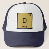 Doug Name Chemistry Element Periodic Table キャップ (正面)