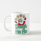 Dough Ho Ho – Funny Christmas Donut Pun  コーヒーマグカップ (左)