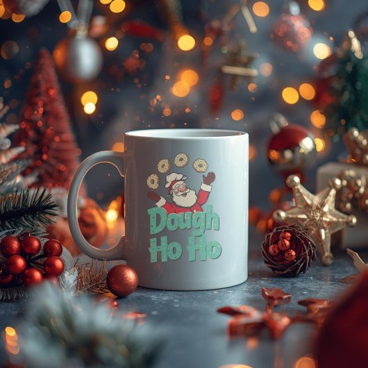 Dough Ho Ho – Funny Christmas Donut Pun  コーヒーマグカップ