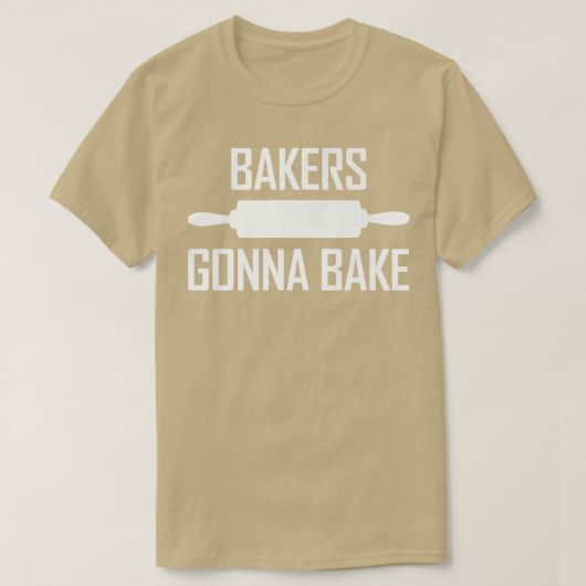 Dough Kneading Roller Pin Baking Lovers Bakers Gon Tシャツ (デザイン正面)