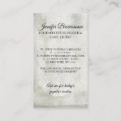 Dough on Tray Food Recipe Bakery Cake Making 名刺 (裏面)