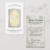 Dough on Tray Food Recipe Bakery Cake Making 名刺 (正面/裏面)