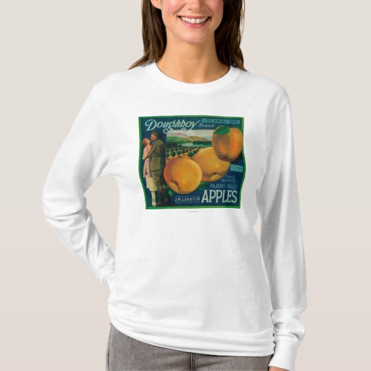 DoughboyのAppleの木枠LabelWatsonville、カリフォルニア Tシャツ (正面)