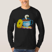 Doughnut and a Coffee Hand Drawn Tシャツ (正面)