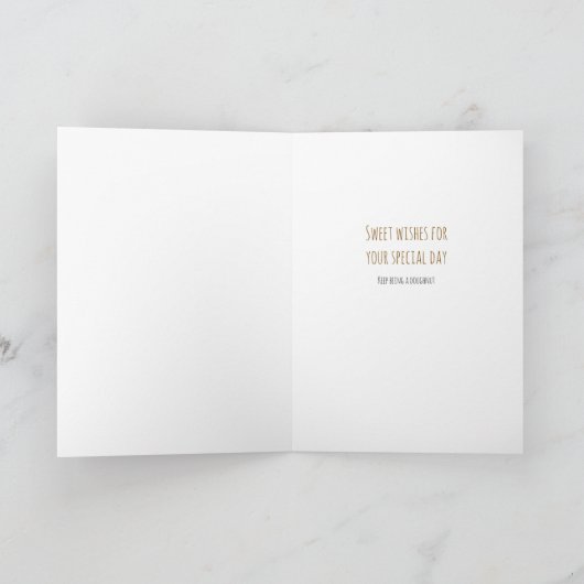 Doughnut Folded Birthday Card  カード (内部)